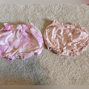 Baby gap pink and white bloomers 6-12 m